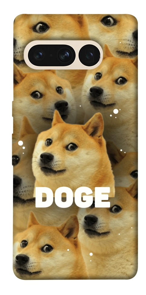 Чохол Doge pattern для Google Pixel 7 Pro