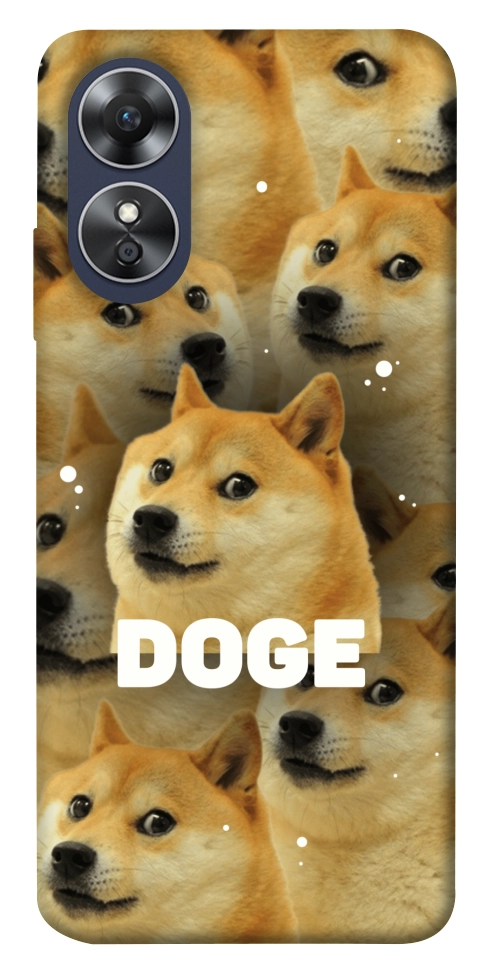 Чохол Doge pattern для Oppo A17