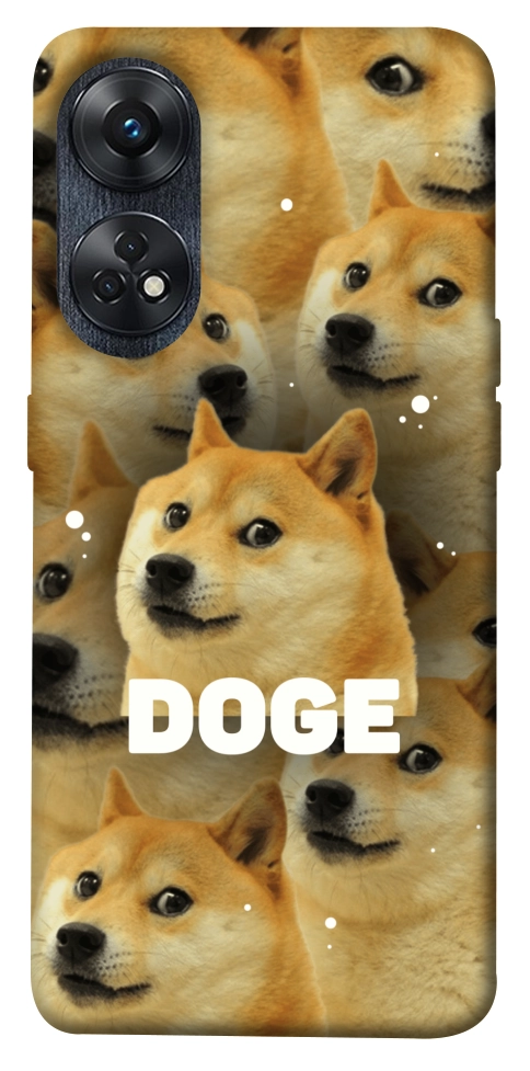 Чохол Doge pattern для Oppo Reno 8 T 4G