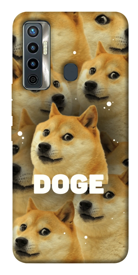Чехол Doge pattern для TECNO Camon 17