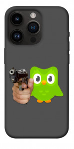 Чехол Duolingo meme для iPhone 14 Pro