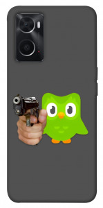 Чехол Duolingo meme для Oppo A76 4G