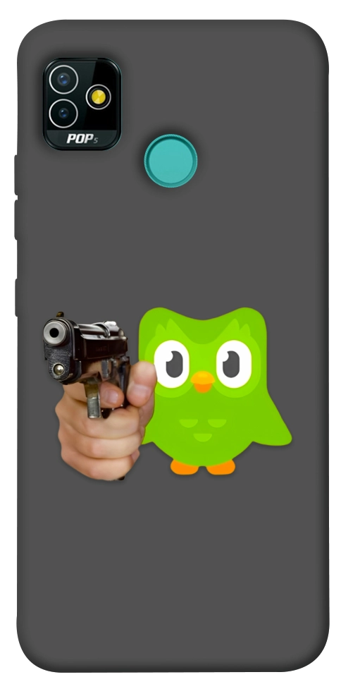Чохол Duolingo meme для TECNO Pop 5
