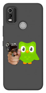 Чехол Duolingo meme для Nokia C21 Plus