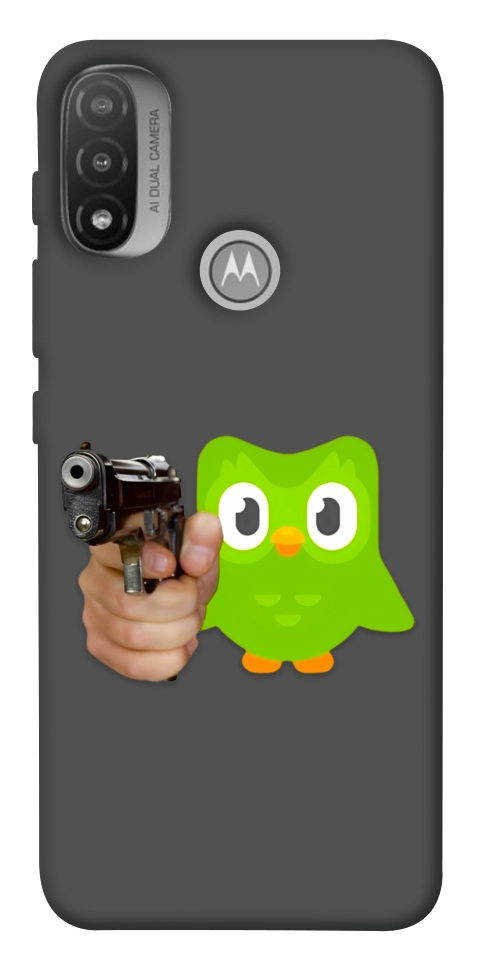 Чехол Duolingo meme для Motorola Moto E20