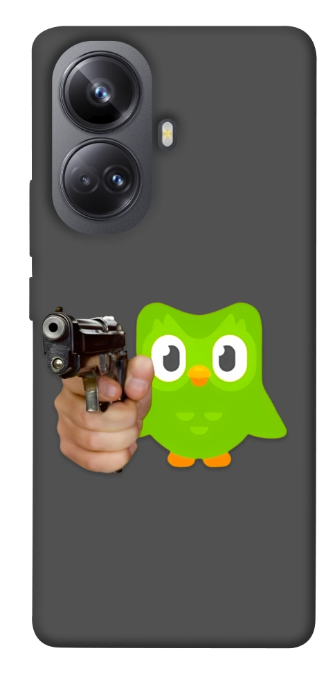 Чехол Duolingo meme для Realme 10 Pro+
