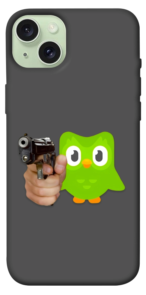 Чехол Duolingo meme для iPhone 15 Plus
