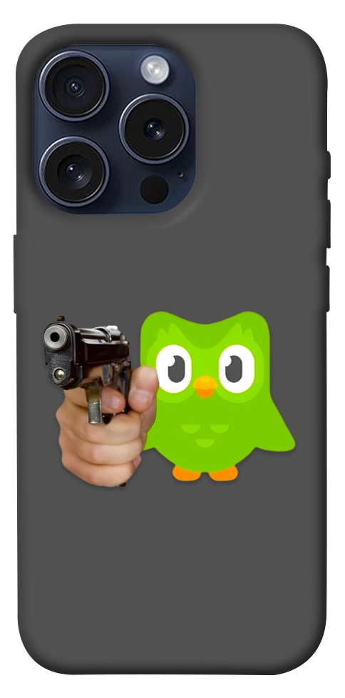 Чохол Duolingo meme для iPhone 15 Pro