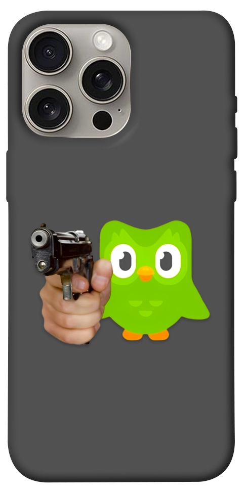 Чохол Duolingo meme для iPhone 15 Pro Max