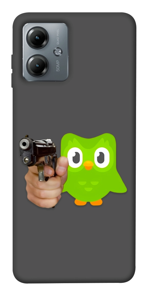 Чехол Duolingo meme для Motorola Moto G14