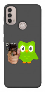 Чохол Duolingo meme для Motorola Moto E30