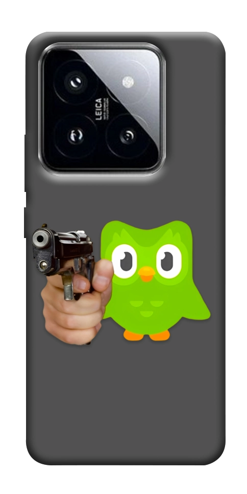 Чохол Duolingo meme для Xiaomi 14 Pro