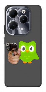 Чехол Duolingo meme для Infinix Hot 40 Pro