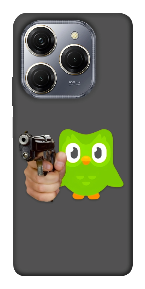 Чехол Duolingo meme для TECNO Spark 20 Pro