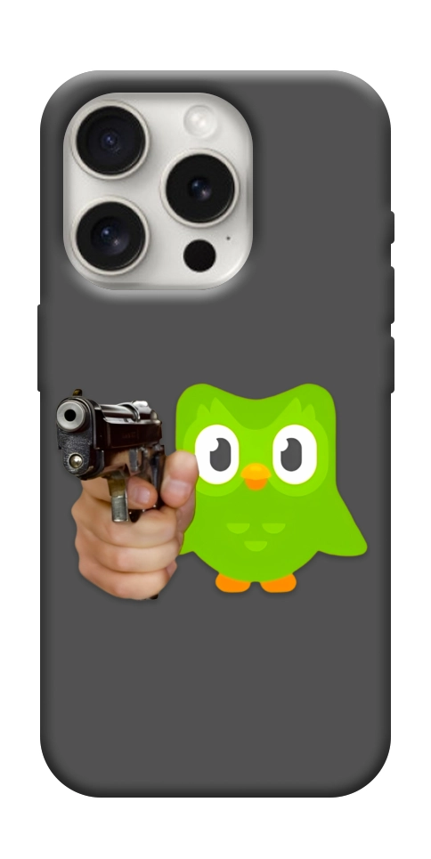 Чохол Duolingo meme для iPhone 16 Pro