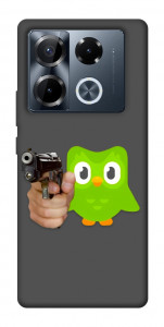 Чохол Duolingo meme для Infinix Note 40 Pro 4G