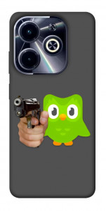 Чехол Duolingo meme для TECNO Spark Go 2024