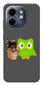 Чохол Duolingo meme для Infinix Hot 50i