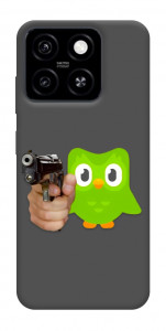 Чехол Duolingo meme для ZTE Blade A55 4G