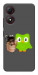Чехол Duolingo meme для ZTE Blade A34 4G