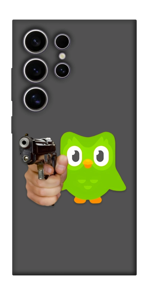 Чехол Duolingo meme для Galaxy S25 Ultra