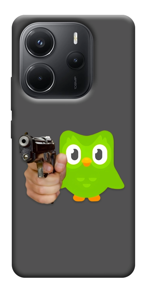 Чехол Duolingo meme для Xiaomi Redmi Note 14 4G (Int. version)