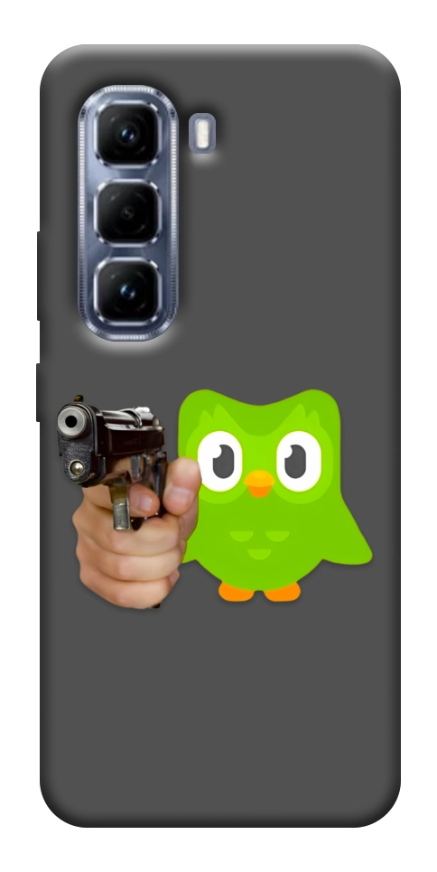 Чехол Duolingo meme для Infinix Hot 50 Pro