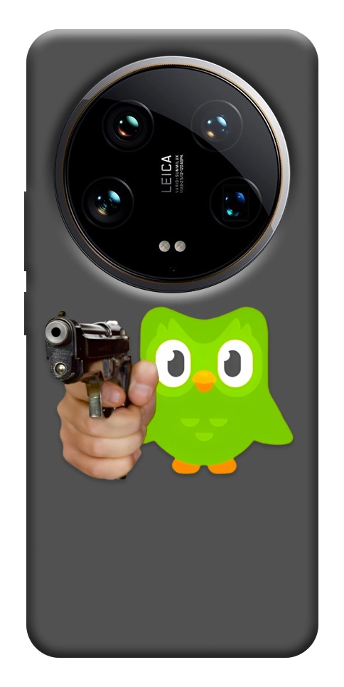 Чохол Duolingo meme для Xiaomi 14 Ultra