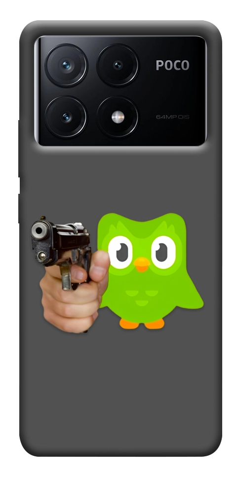 Чохол Duolingo meme для Xiaomi Poco X6 Pro