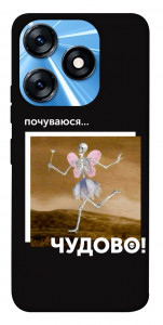 Чохол Happy skelet для TECNO Spark 10