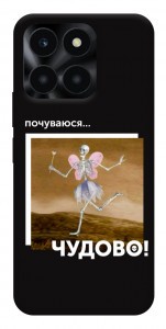 Чехол Happy skelet для Huawei Honor X6a