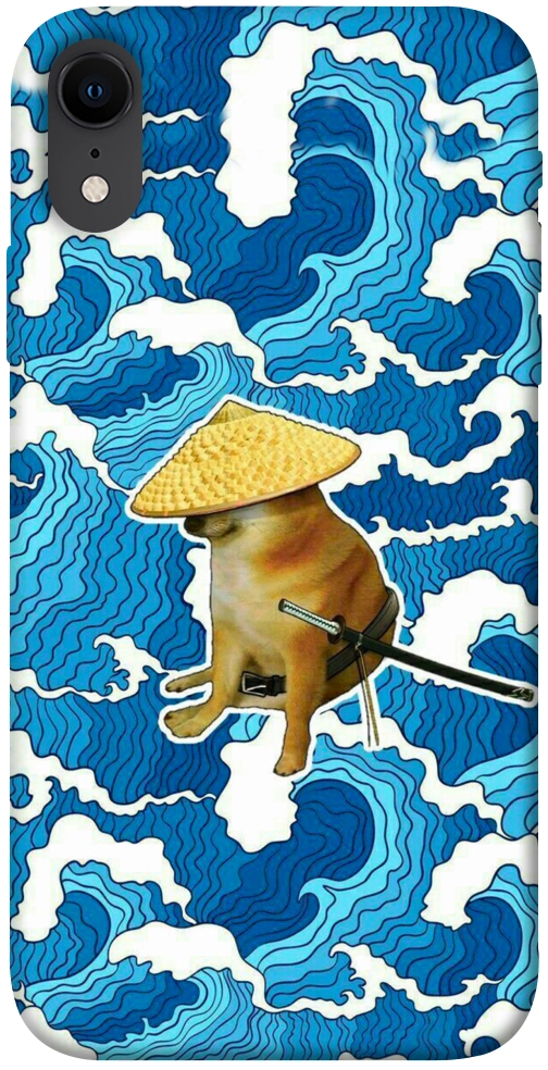 Чохол Sad dog samurai для iPhone XR
