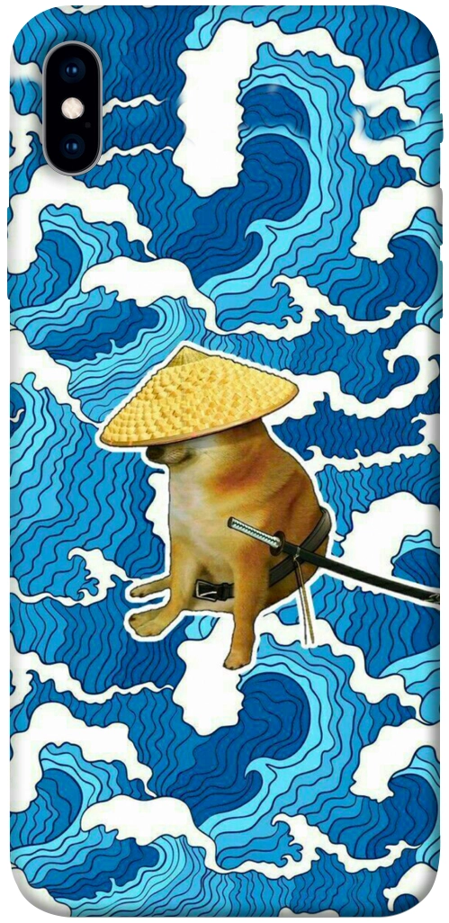 Чохол Sad dog samurai для iPhone XS Max