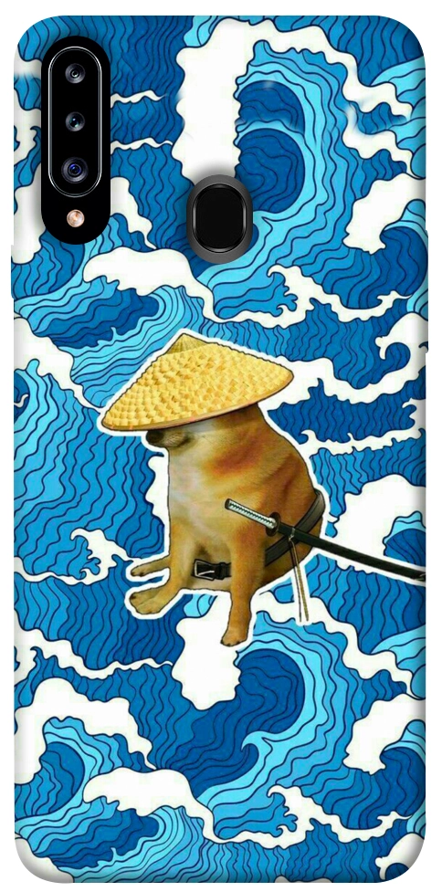 Чехол Sad dog samurai для Galaxy A20s (2019)