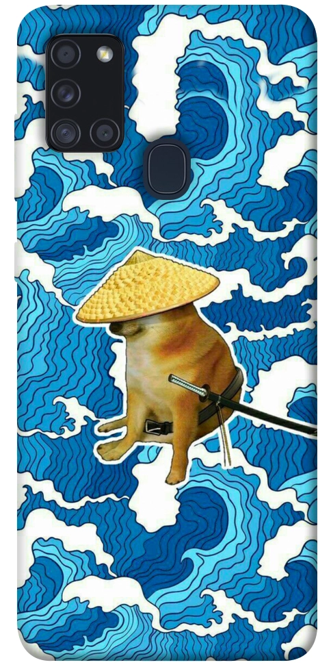 Чехол Sad dog samurai для Galaxy A21s (2020)