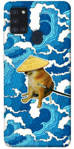 Чехол Sad dog samurai для Galaxy A21s (2020)