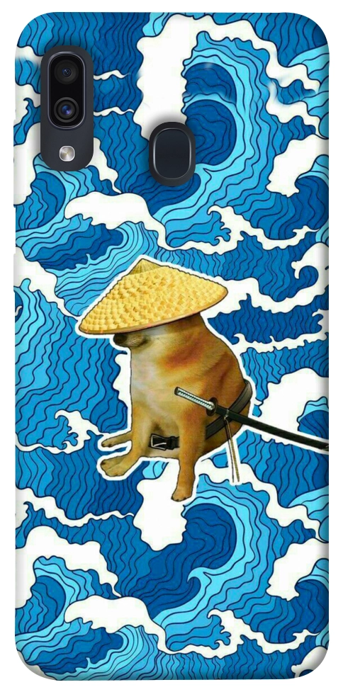Чехол Sad dog samurai для Galaxy A30 (2019)