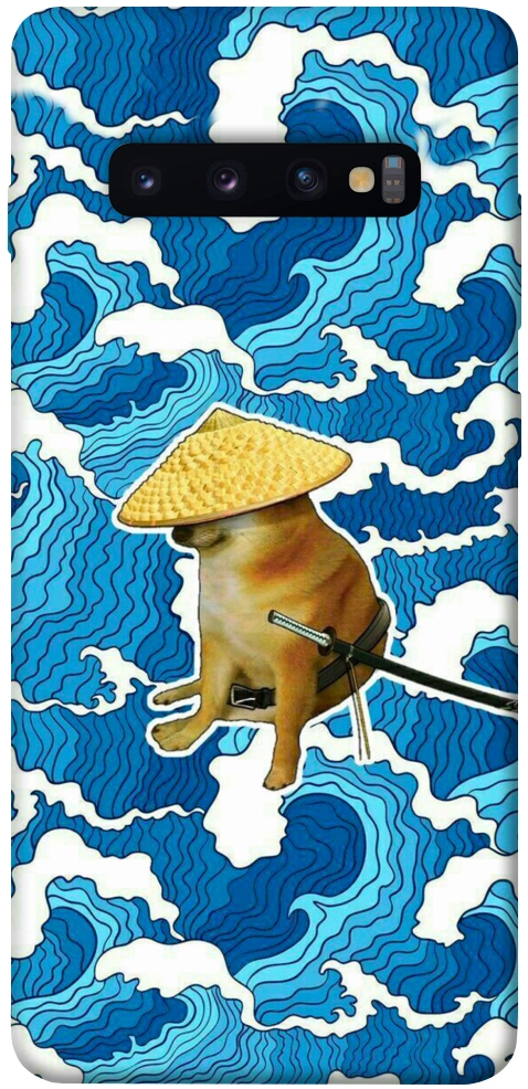 Чохол Sad dog samurai для Galaxy S10 Plus (2019)