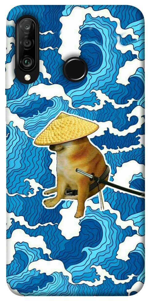 Чохол Sad dog samurai для Huawei P30 Lite