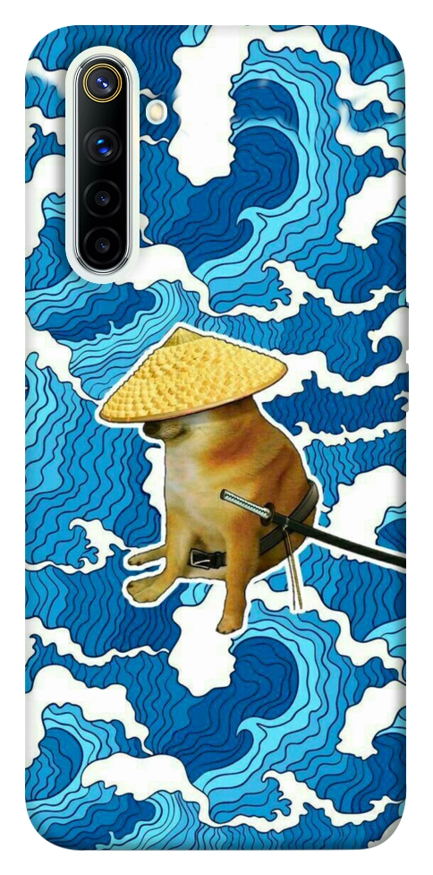 Чехол Sad dog samurai для Realme 6