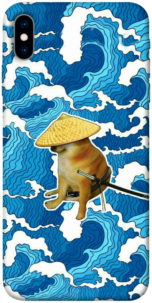 Чохол Sad dog samurai для iPhone XS