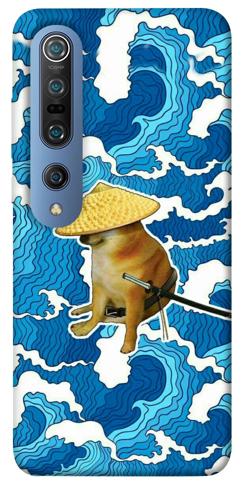 Чехол Sad dog samurai для Xiaomi Mi 10