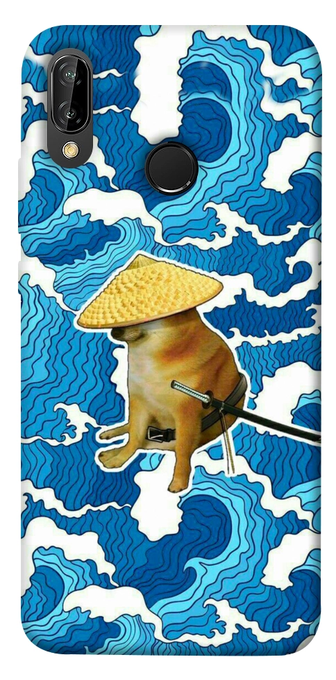 Чехол Sad dog samurai для Huawei P20 Lite