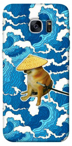 Чехол Sad dog samurai для Galaxy S7 Edge