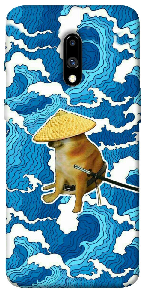 Чехол Sad dog samurai для OnePlus 7