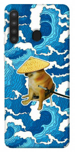Чехол Sad dog samurai для Galaxy A21