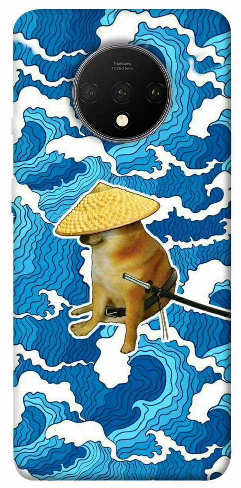 Чохол Sad dog samurai для OnePlus 7T