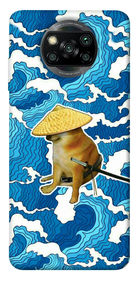 Чохол Sad dog samurai для Xiaomi Poco X3 NFC