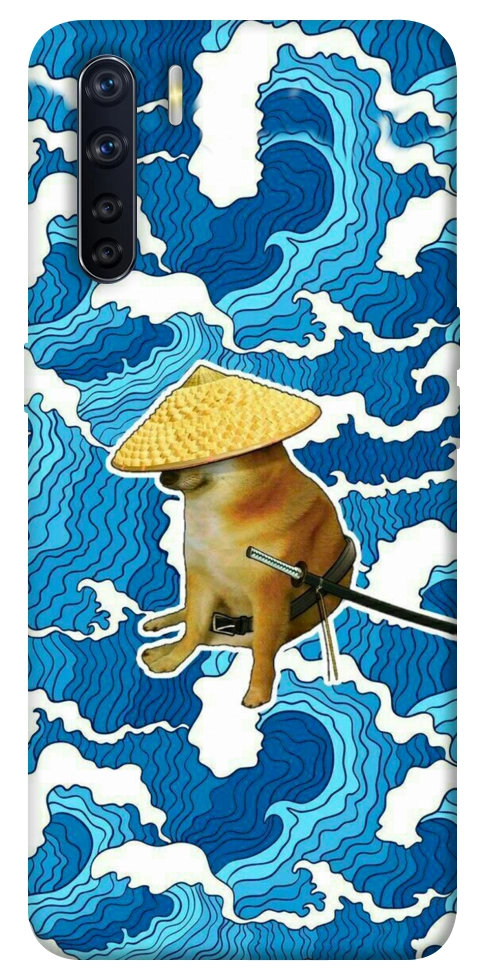 Чехол Sad dog samurai для Oppo A91