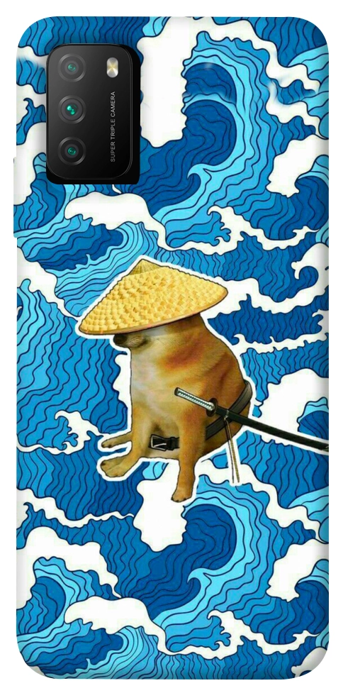 Чехол Sad dog samurai для Xiaomi Poco M3